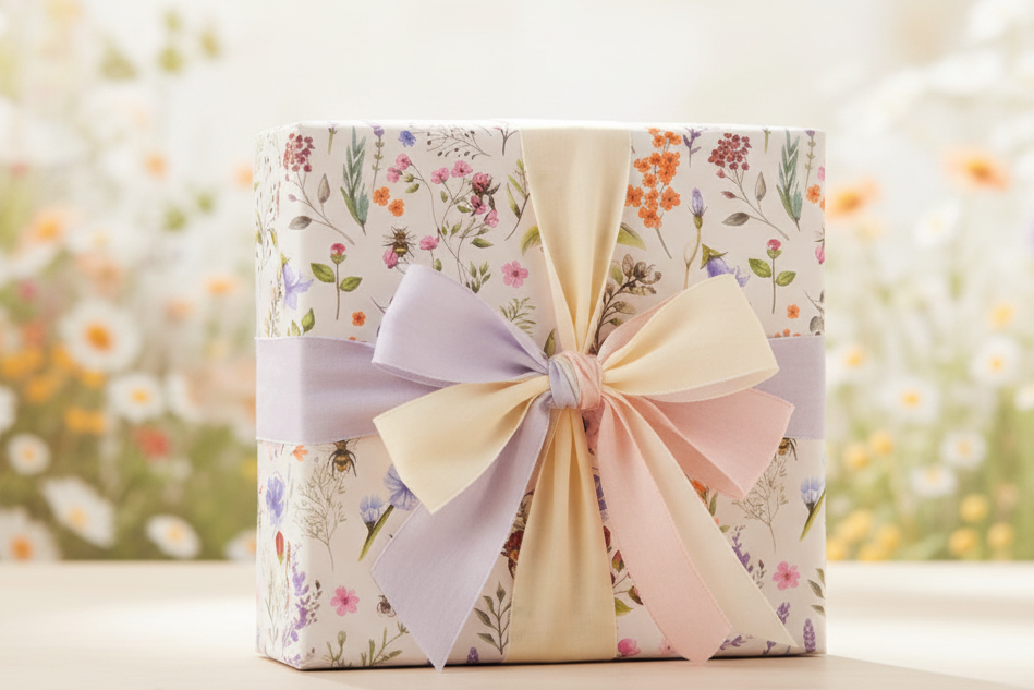 Nectar Meadows Wrapping Paper Roll, 3m
