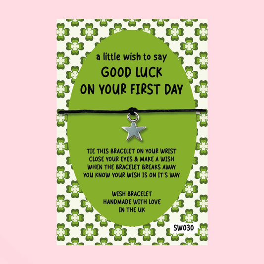 Good Luck, First Day - Wish Bracelet