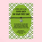 Good Luck, First Day - Wish Bracelet
