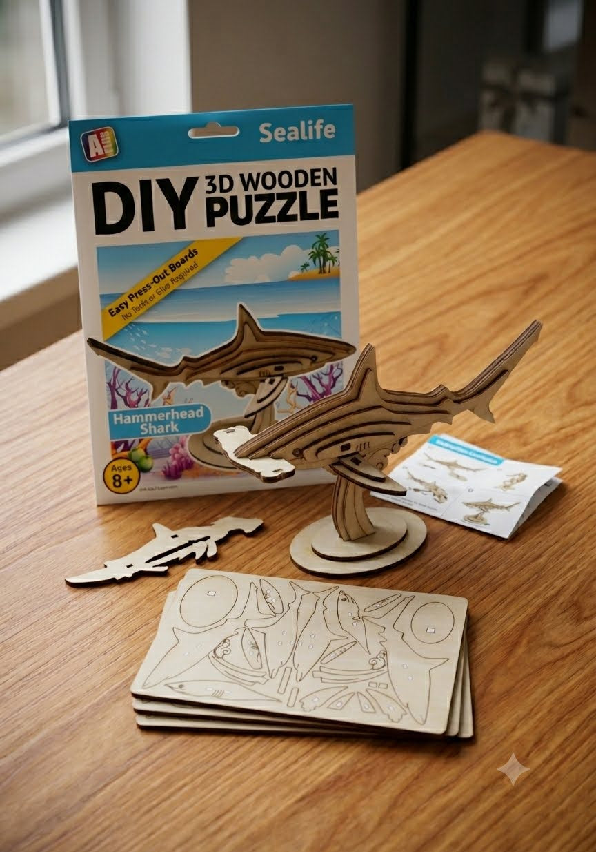 DIY 3D Wooden Puzzle – Sealife