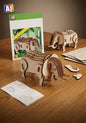 DIY 3D Wooden Puzzle – Jungle Animals