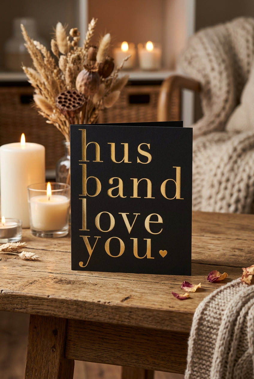 Husband Love You Birthday Card
