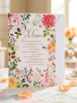 With Love Mum Birthday Card with watercolour floral design