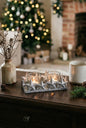 Silver Star Double Tealight Holder