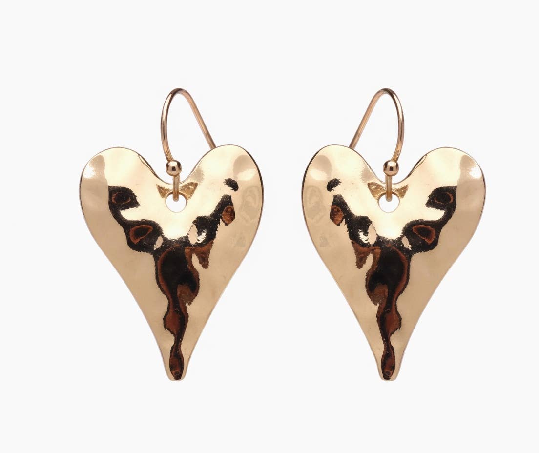 Heart Earrings – Gold