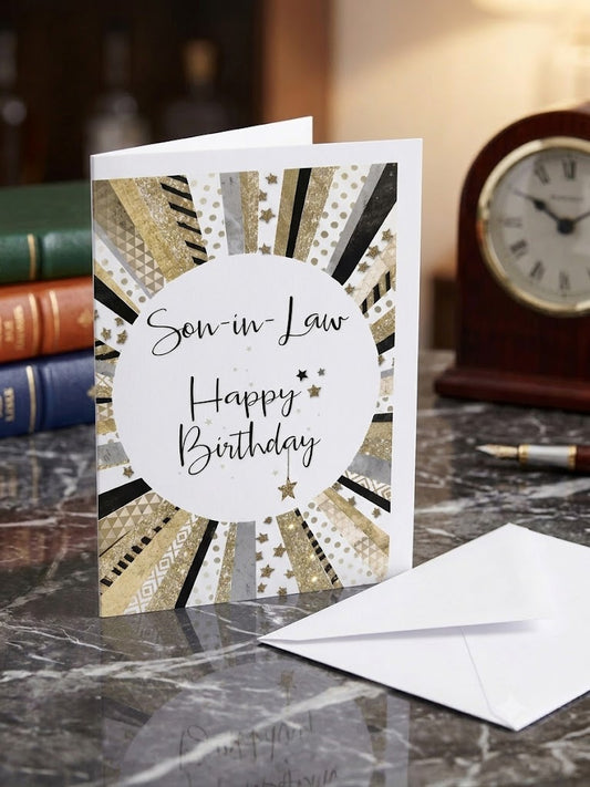 Son-in-Law Happy Birthday Card