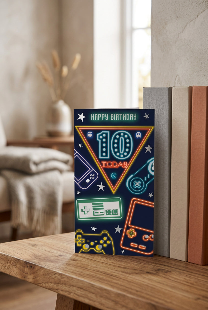 10 Today Gaming Birthday Card