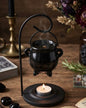 Black Cauldron Hanging Oil Burner, 20cm