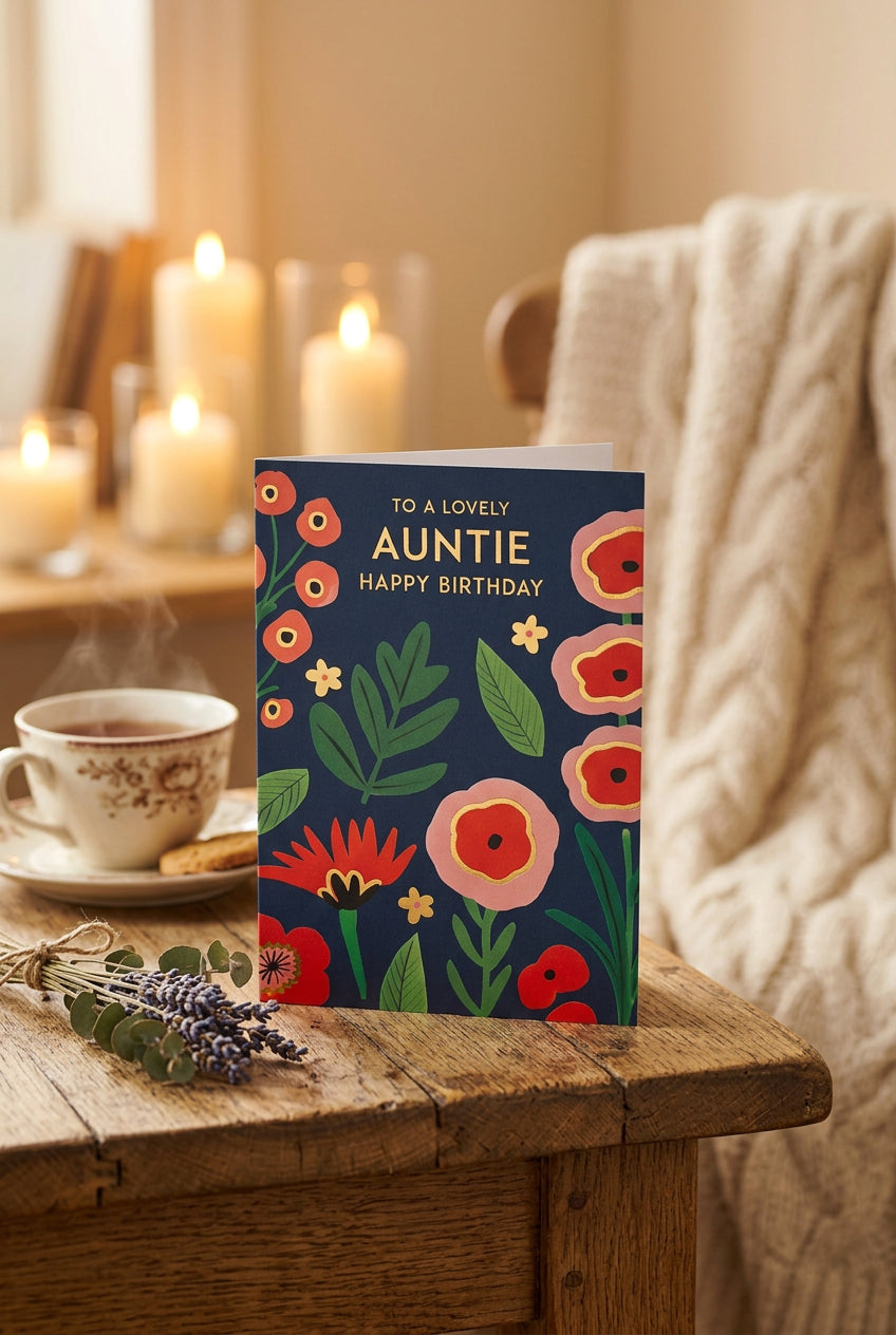To a Lovely Auntie Happy Birthday Card