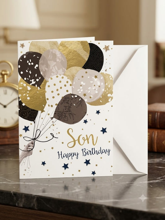 Son Happy Birthday Card
