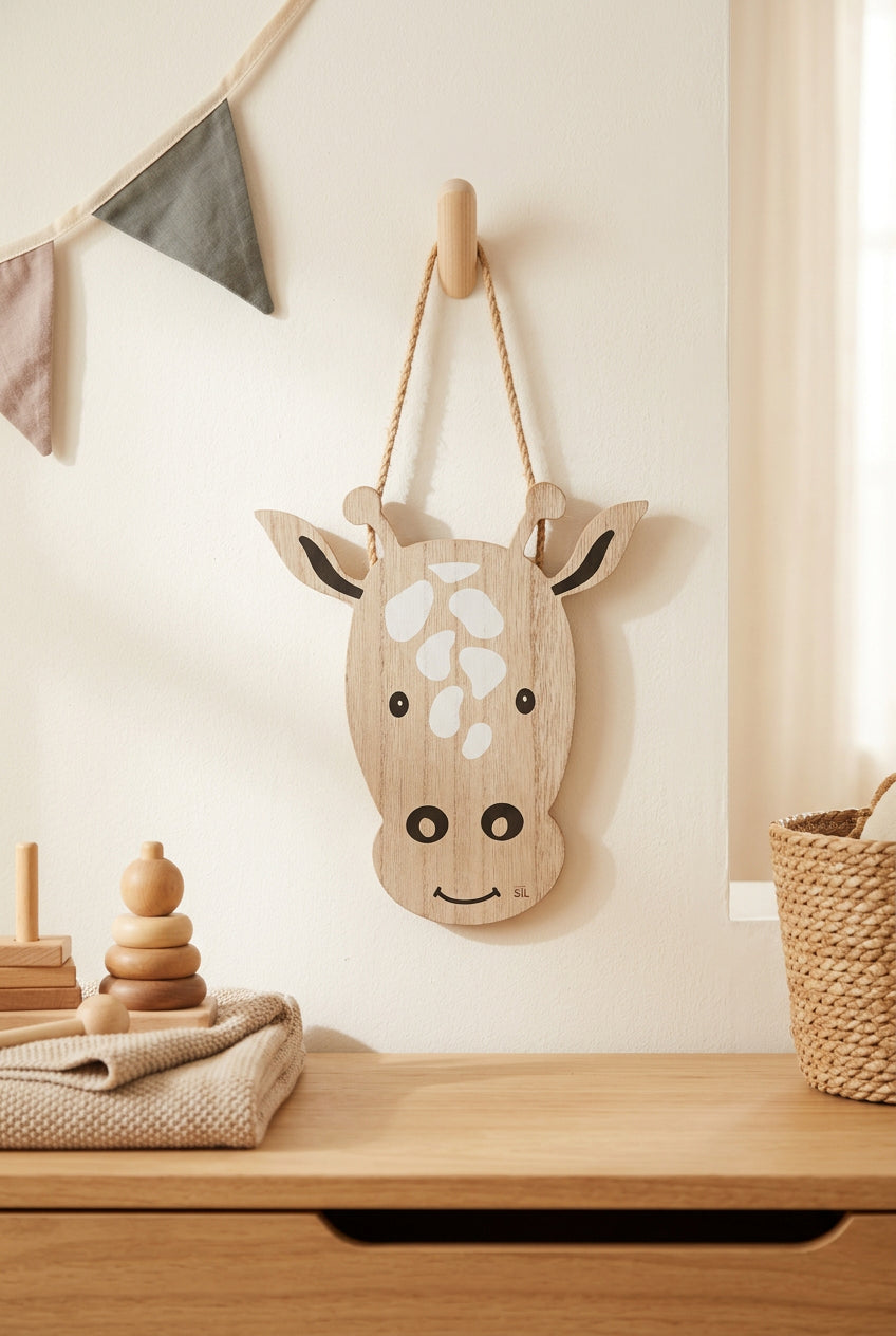 Wooden Safari Animal Hanging Decoration