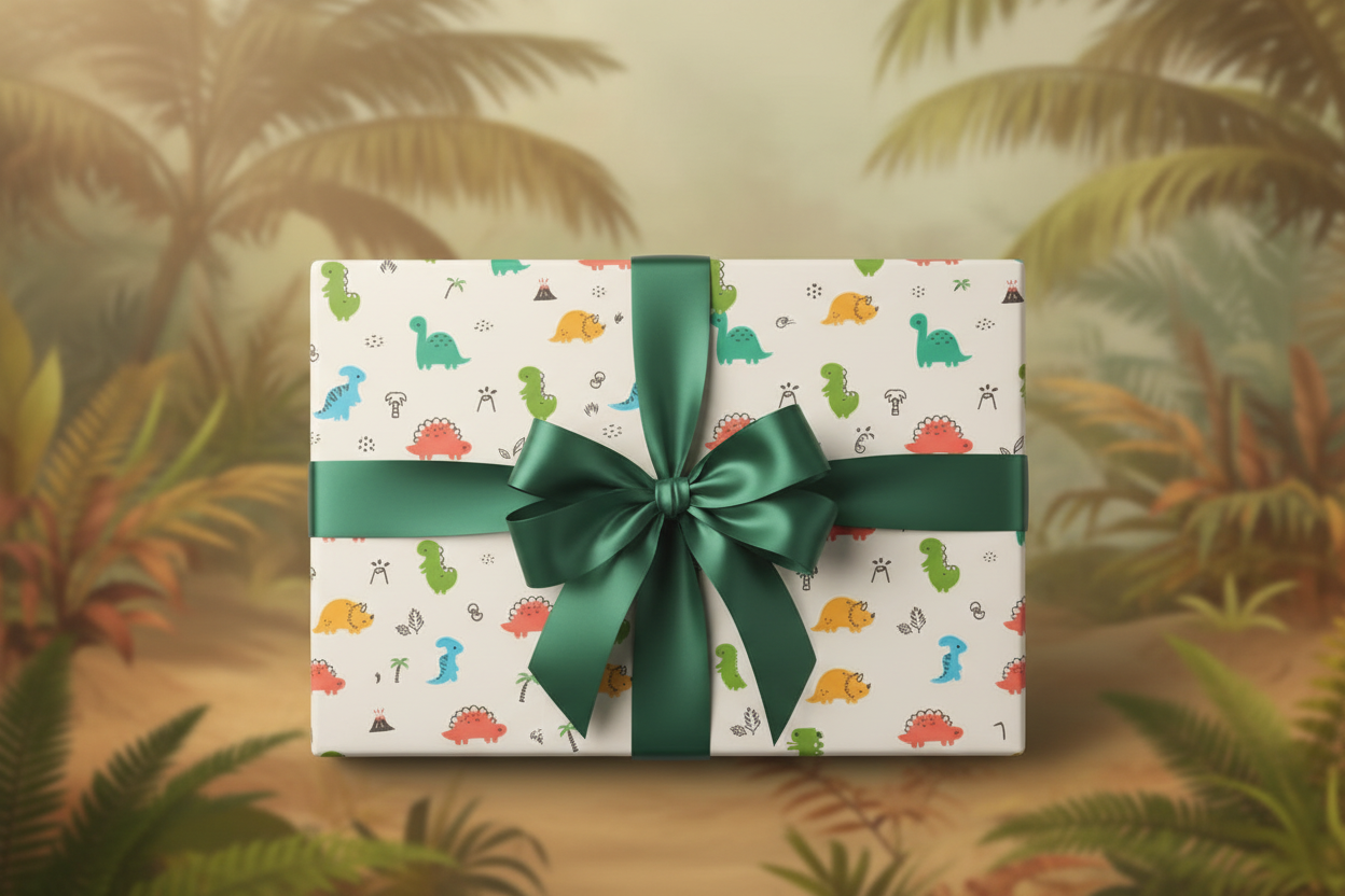 Dinosauria Jr Wrapping Paper Roll, 3m
