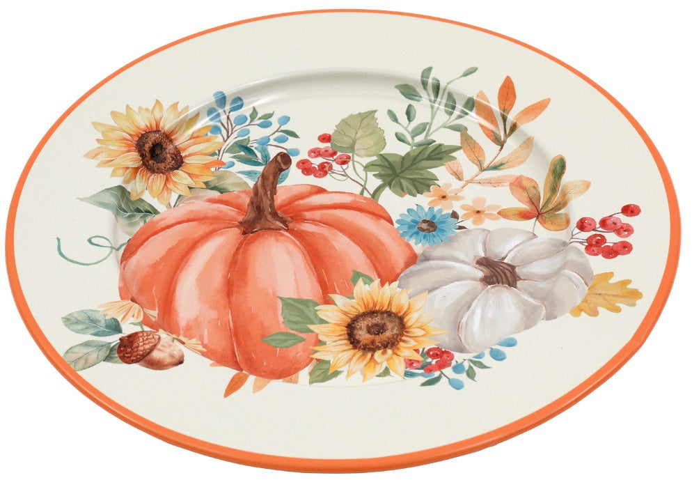 Pumpkin Tin Plate, 33cm