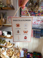 Insects & Flowers Hanging Sign