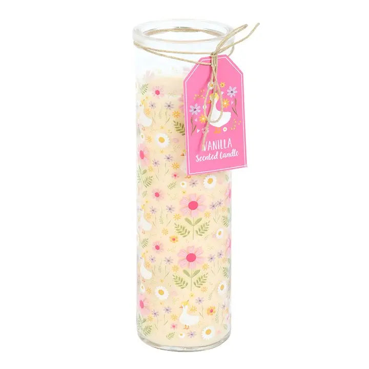 Daisy & Duck Vanilla Scented Candle in Glass Tube