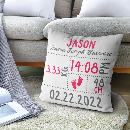 Birth Announcement Pillow