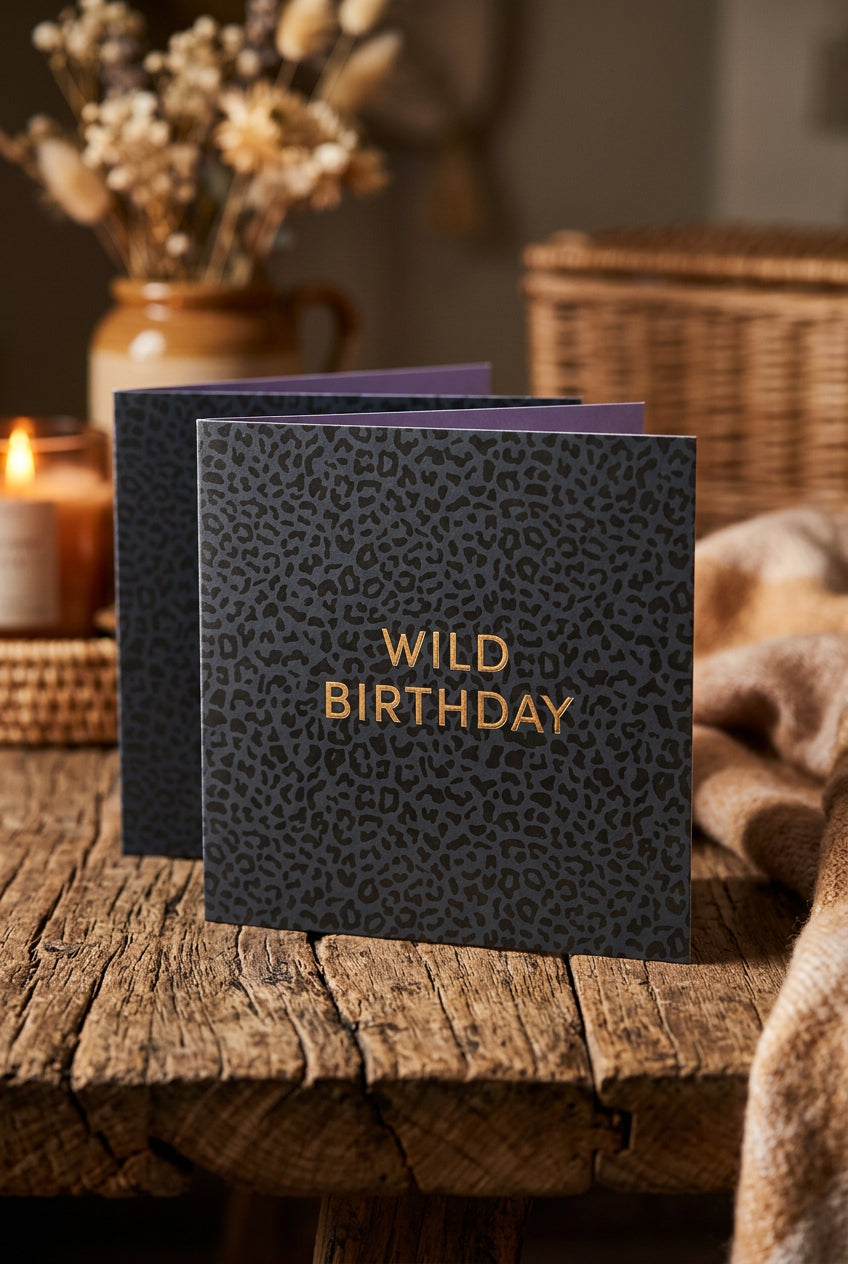 Wild Birthday Animal Print Card