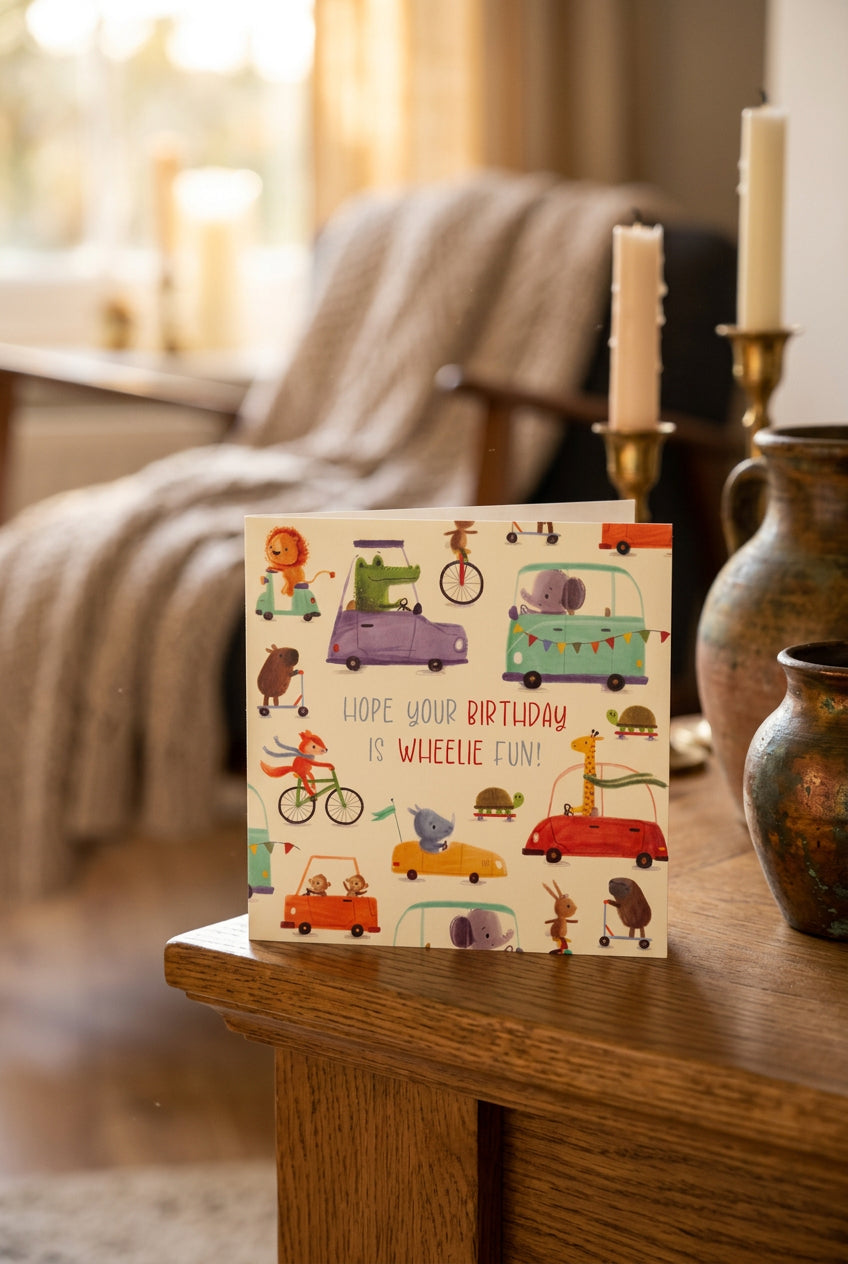 Hope Your Birthday Is Wheelie Fun! Greeting Card