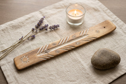 Mango Wood Sun Incense Ashcatcher