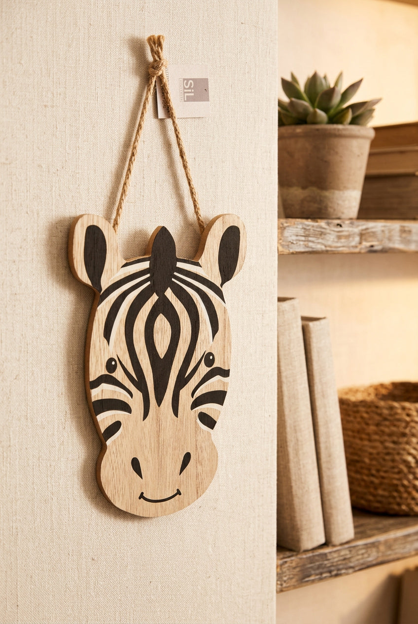 Wooden Safari Animal Hanging Decoration