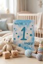 You’re 1 Today! Blue Stars First Birthday Card