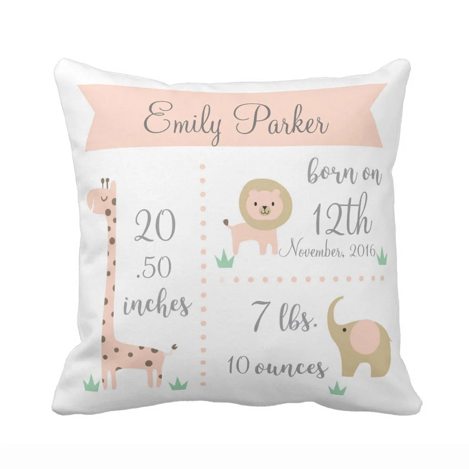 Safari Announcement Pillow Case