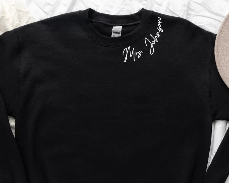 Personalized Mrs Sweatshirt