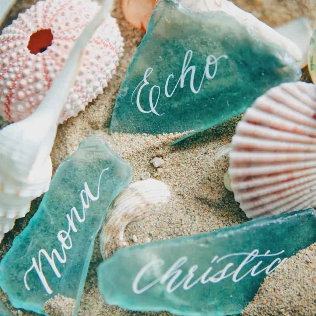 Sea Glass Place Cards