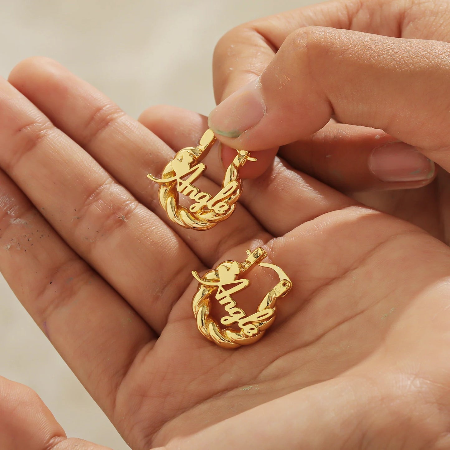 Children's Twist Hoop Earring