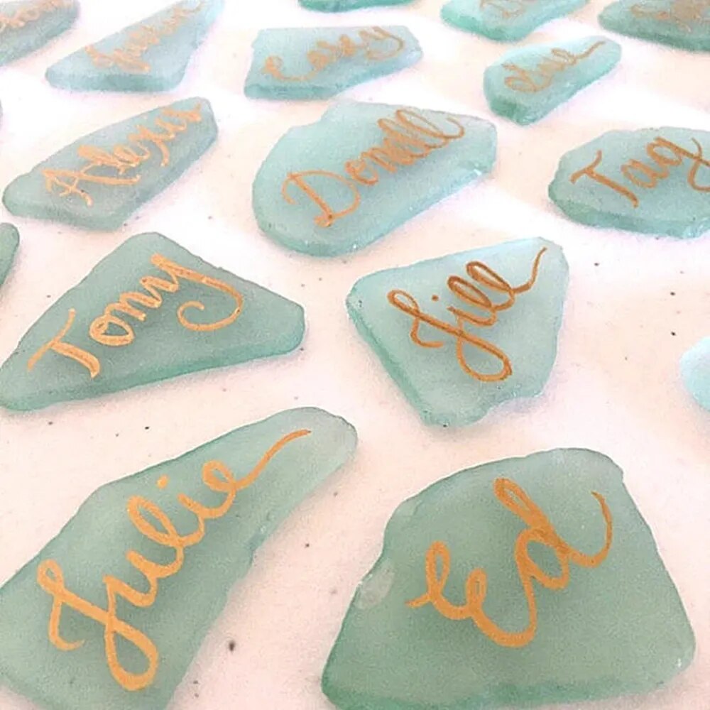 Sea Glass Place Cards