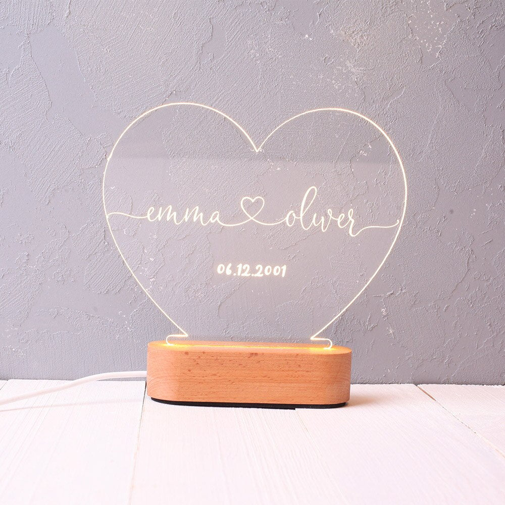 The "444 Set" - Engraved Night Light