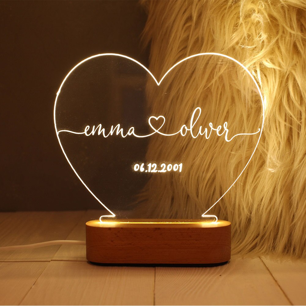 The "444 Set" - Engraved Night Light