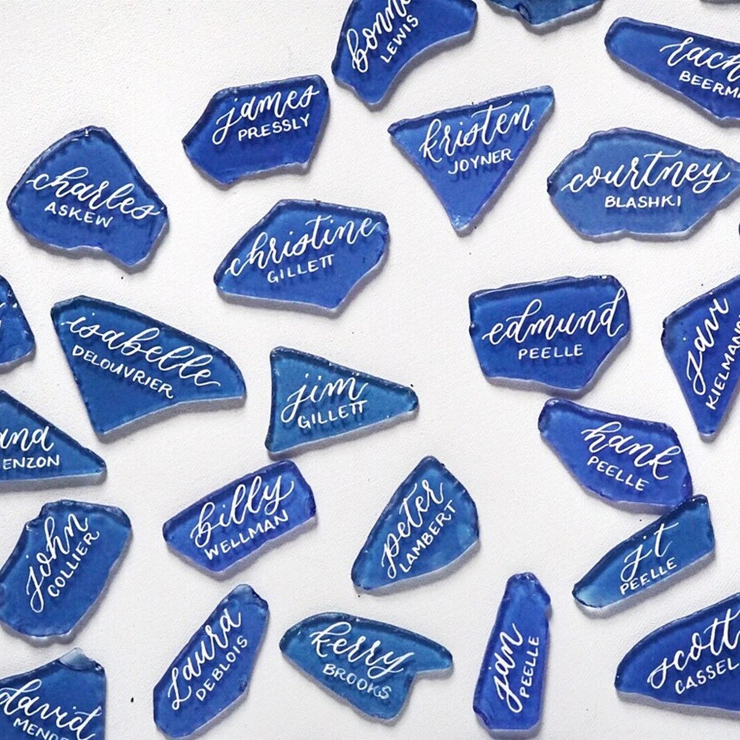 Sea Glass Place Cards