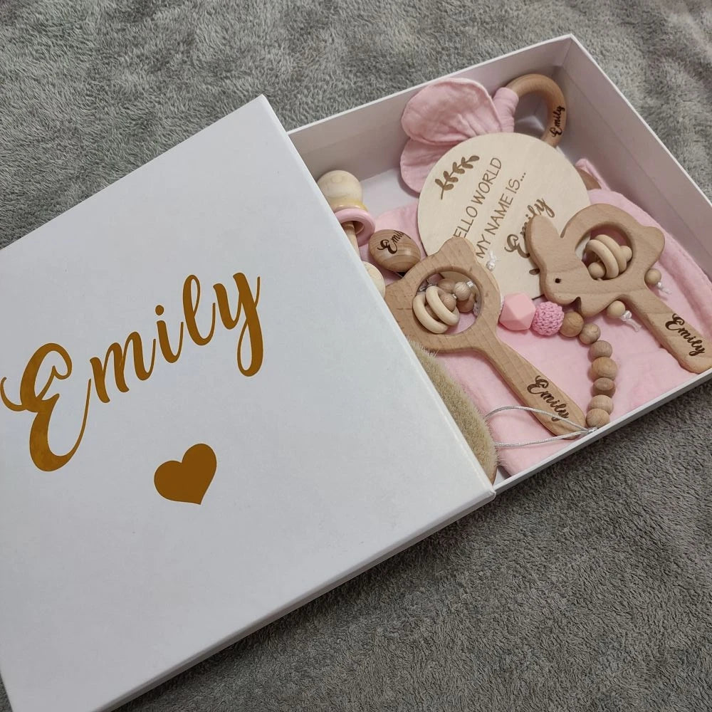 Baby Keepsake Wooden Set