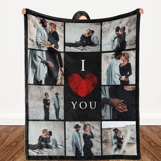 I Love You Custom Blanket