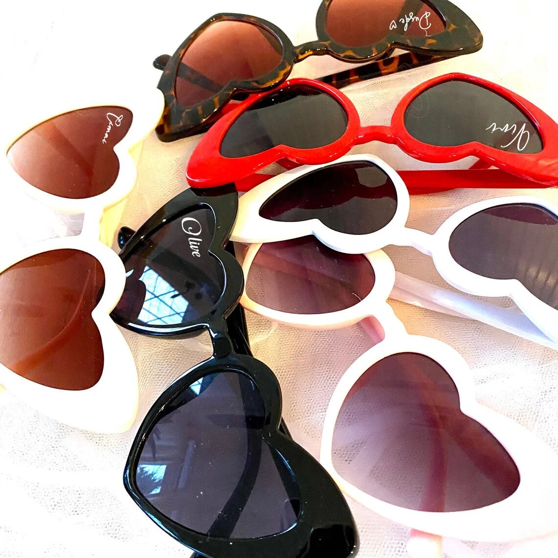 Personalized Heart Shaped Sunglasses