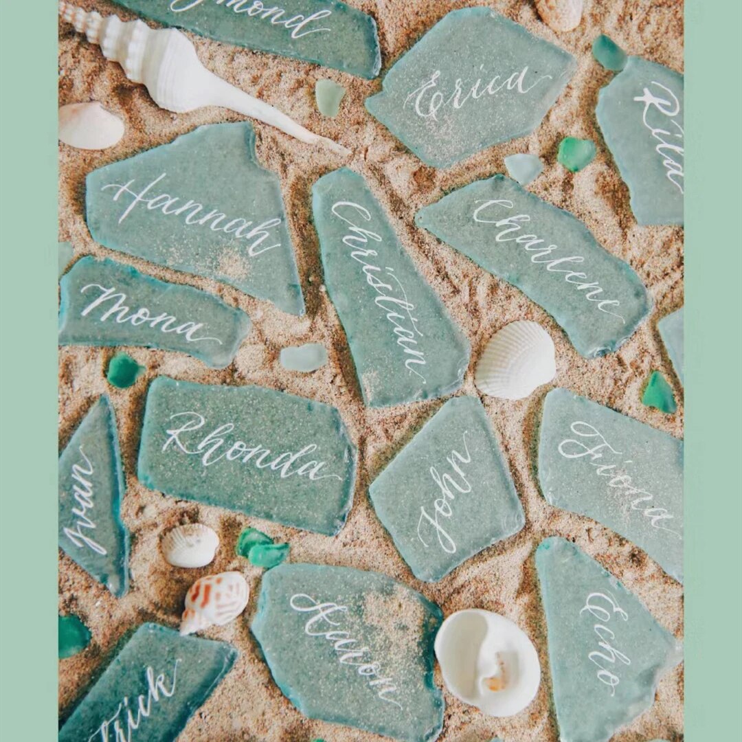 Sea Glass Place Cards