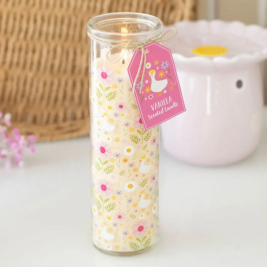 Daisy & Duck Vanilla Scented Candle in Glass Tube