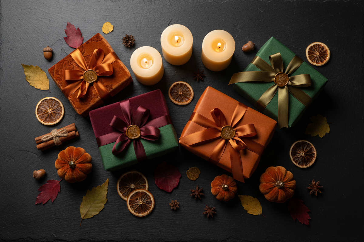 Autumnal Gift Box Banner