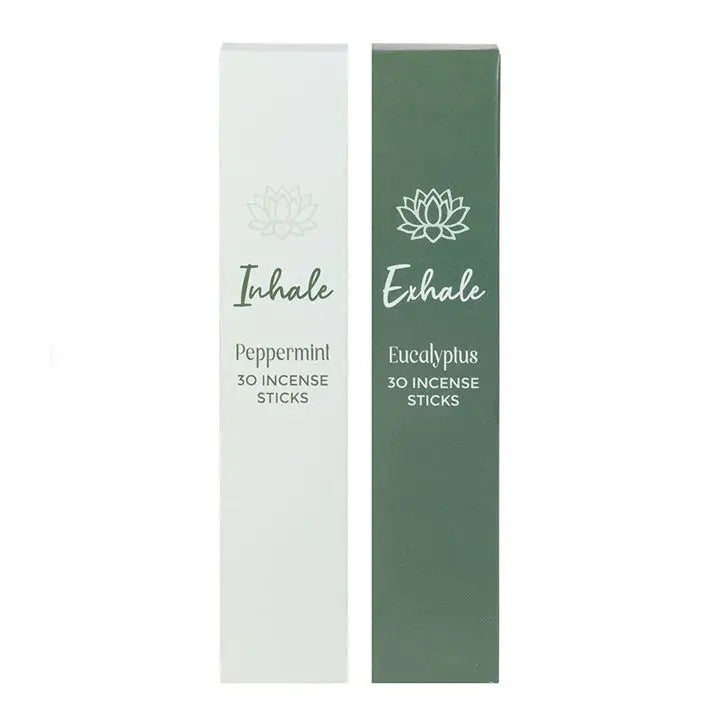 Inhale & Exhale Peppermint & Eucalyptus Incense Stick Set