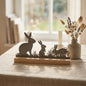 Rabbit Trio Silhouette Decoration