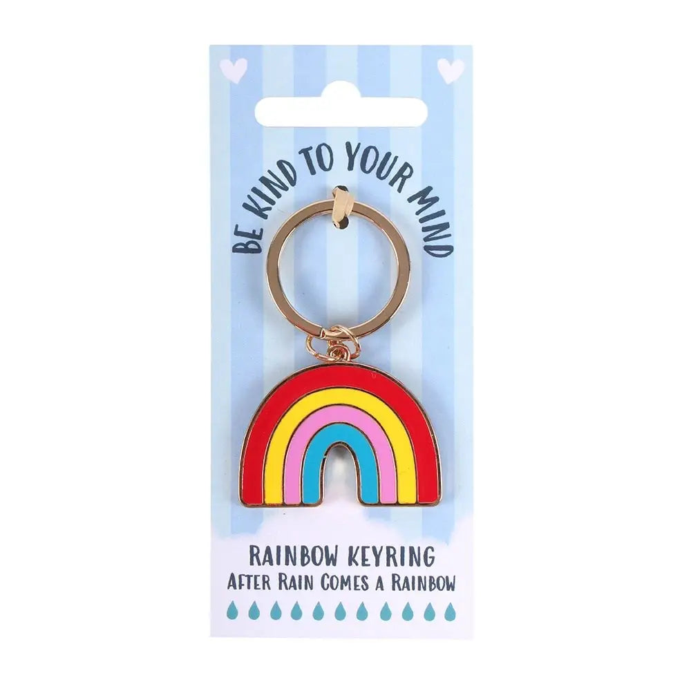 Be Kind To Your Mind Rainbow Keyring