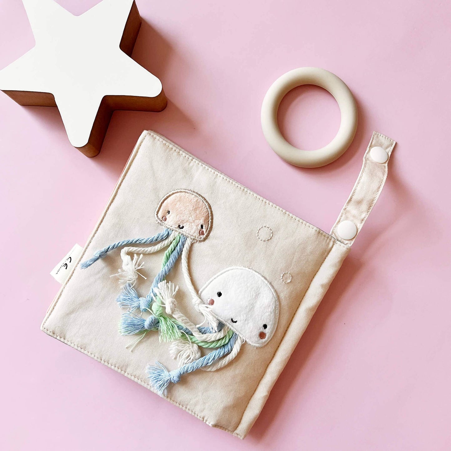 Baby And Toddlers Blue Whale Cotton Fabric Book