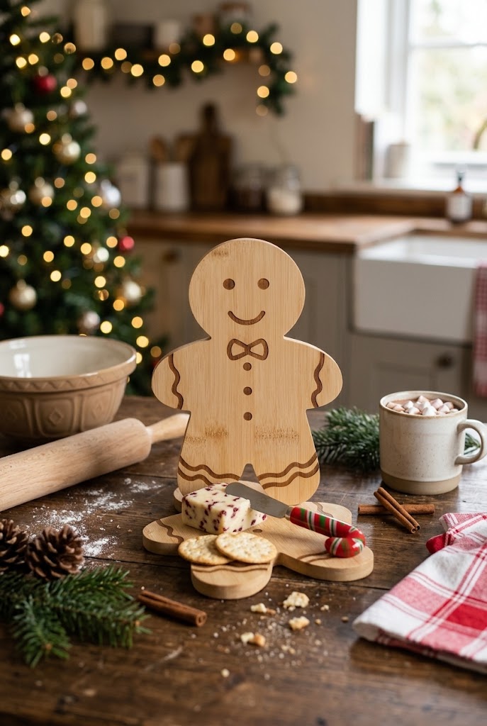 Gingerbread Man Board & Spreader Set