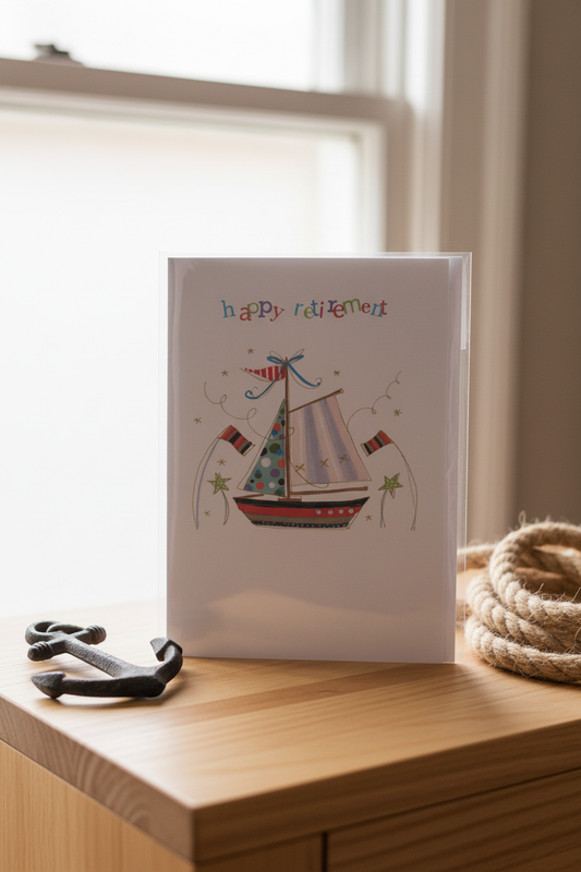 Happy Retirement Sailboat Card