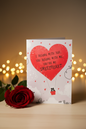 You're My Sweetheart card lifestyle image on wooden desk