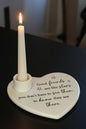 Ceramic Heart "Friends Are The Sunshine Of Life" Tealight Candle Holder
