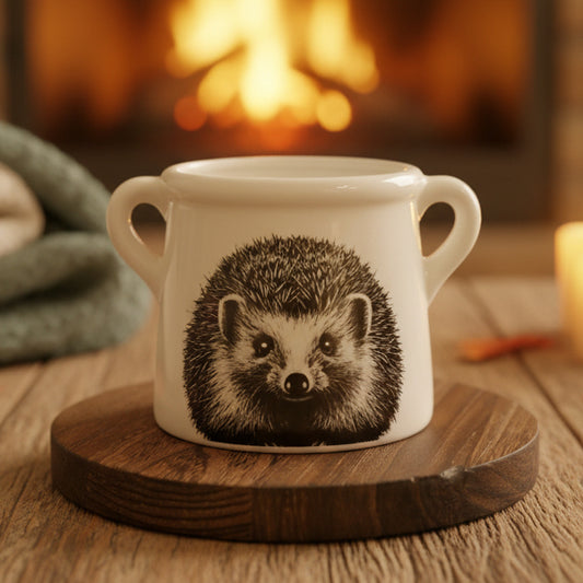 Glazed Hedgehog Double-Handled Jug