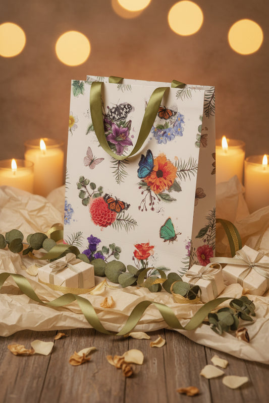 Butterfly Meadows Gift Bag, 33cm