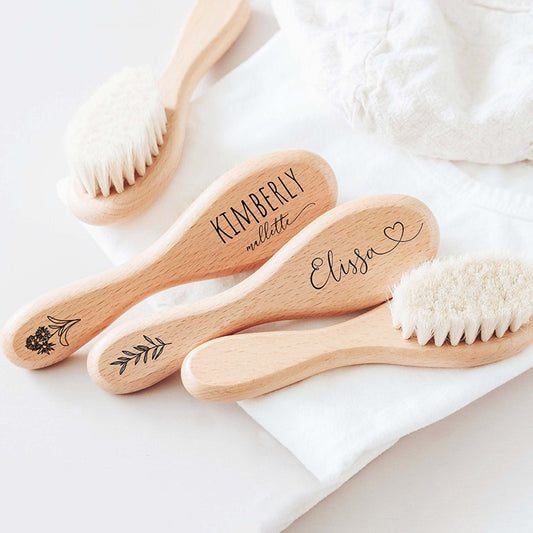 Wooden Baby Hair Brush